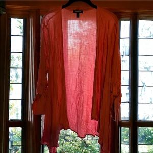 Torrid pale pink 3/4 length sleeve light pink cardigan.  Torrid size 0.